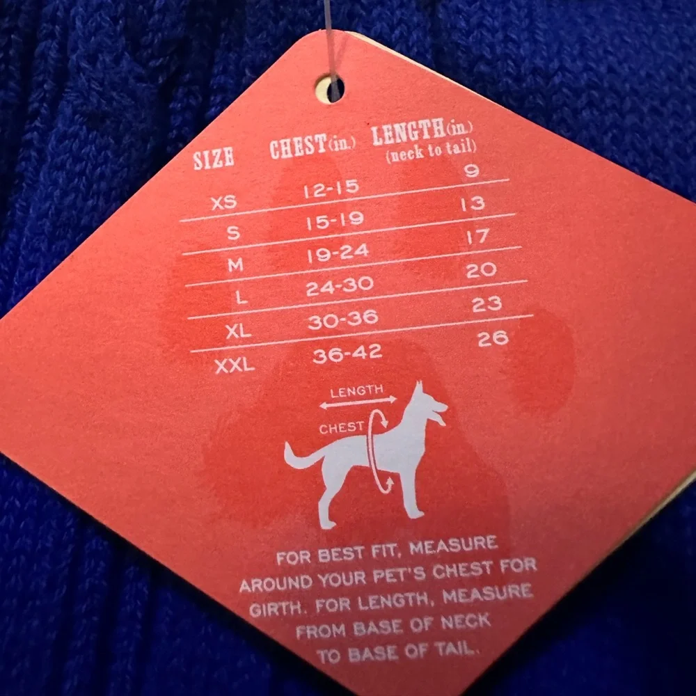 NWT Matching Pet Sweaters